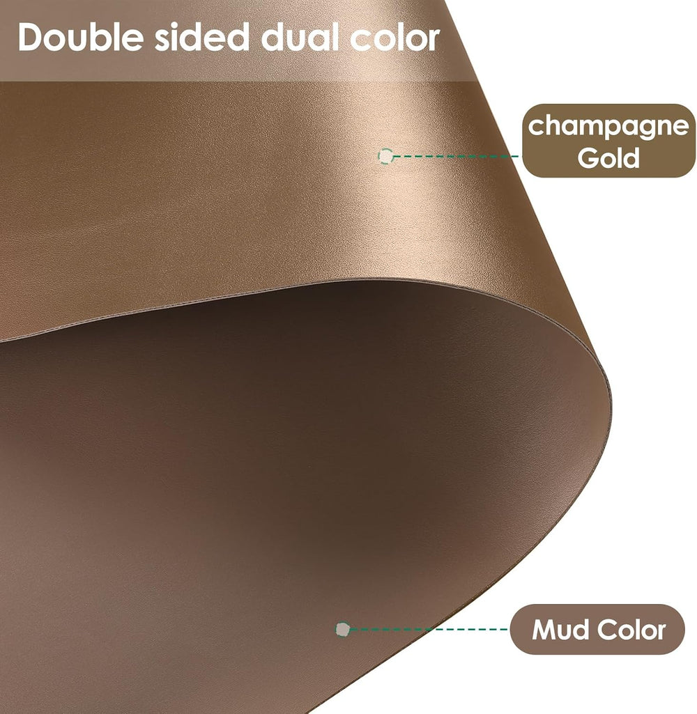 Faux Leather Table Cover,1.8mm Thick,24x60 Inch Desk Cover,Large Desk Mat,Tab...