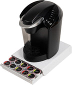 Mind Reader Single Serve Coffee Pod Drawer, 30 Pod Capacity, Countertop Organizer, 10.5"L x 12.75"W x 2.5"H, White