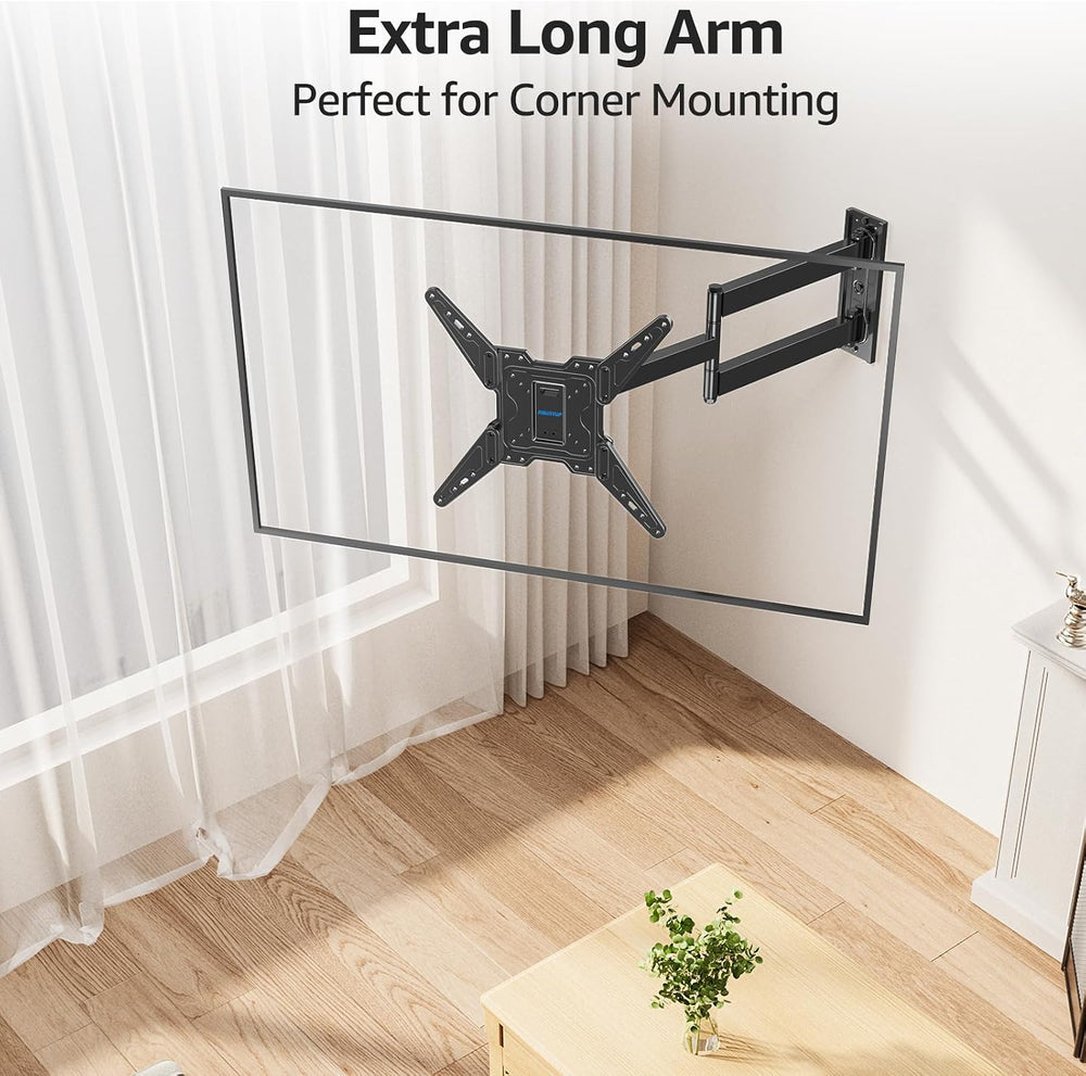 MOUNTUP Long Arm TV Wall Mount for Most 32-65 Inch TVs, Corner TV Mount Full ...