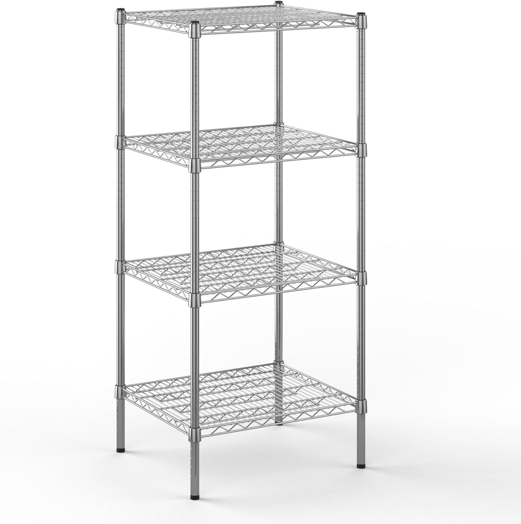 21" Deep x 24" Wide x 54" Height Wire Shelving Kit | 4-Tier | NSF Commercial Storage Rack Unit