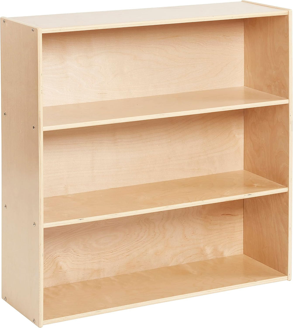 ECR4Kids Streamline 3-Shelf Storage Cabinet, 36in High, Natural | Durable bir...