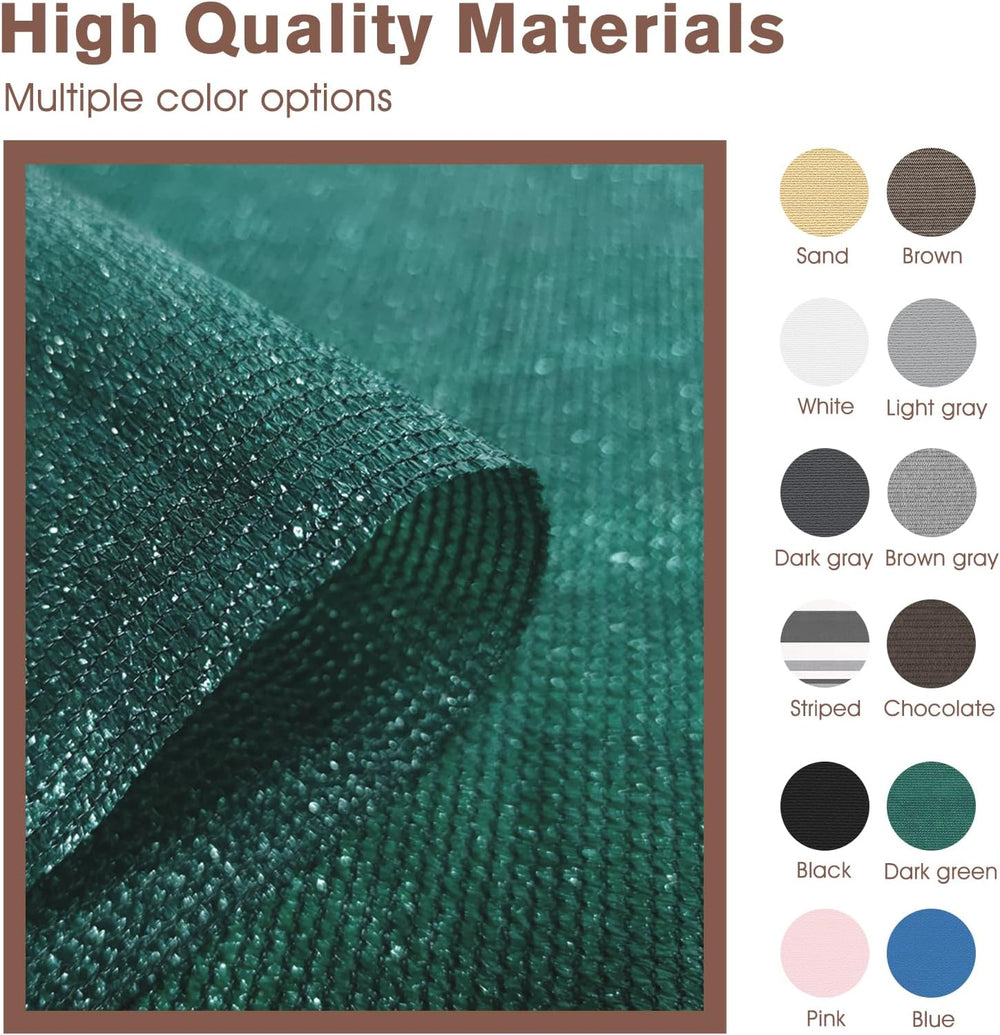 SUNNY GUARD 3' x 24' Balcony Privacy Screen, HDPE Patio Railing Cover...