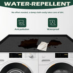 Royxen Washer Dryer Countertop, 27.4" x 54" Wood Universal Fit, Washer Dryer Topper, Laundry Room Organization, Laundry Countertop for Laundry Organization, Black