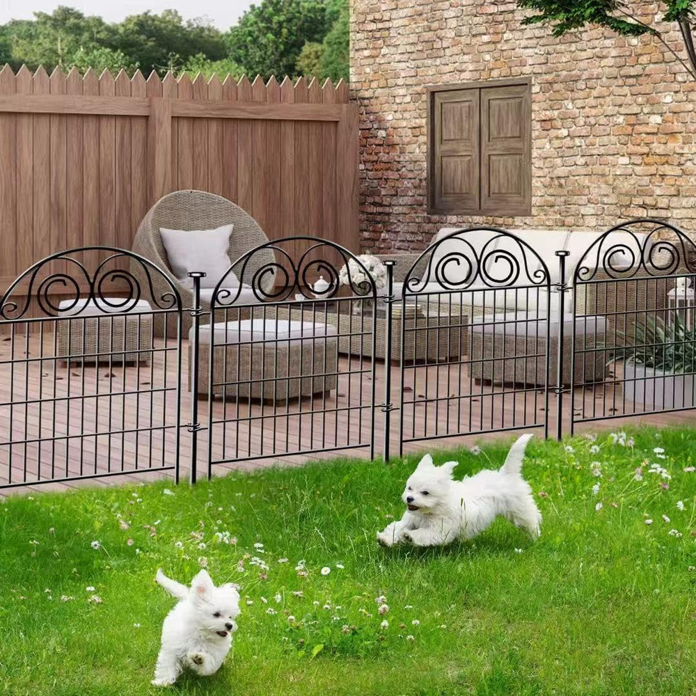 Getlay Tall Garden Animal Barrier Fence With Gate,40 in(H)×27 in(L) 12 Panels...