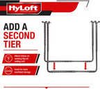 HyLoft Adjustable Garage Ceiling Mount Storage Rack Kit, Ceiling Shelving Mounts, 34 in. x 26 in., 80844-10, Hammertone