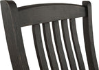 Signature Design by Ashley Tyler Creek Dining Room Upholstered Side Chair, 2 Count, Solid Wood, 19.25" H, Black and Grayish Black