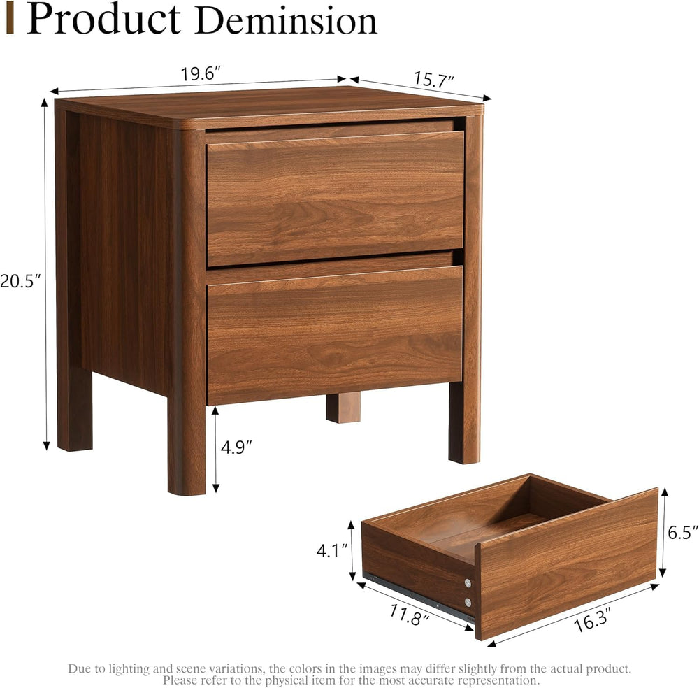 Furniway Mid Century Living Room Table Set of 4, Coffee Table, TV Stand and 2...