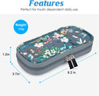 YOUSHARES Insulin Cooler Travel Case - Portable Refrigerated Medicine Case for Insulin Pen, Medication and Diabetic Supplies with 2 TSA Approved Ice Pack