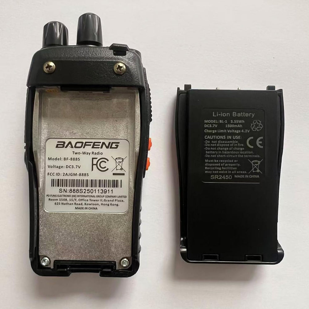 Baofeng Walkie Talkies 888S Rechargeable Long Range with Earpieces for Adults...