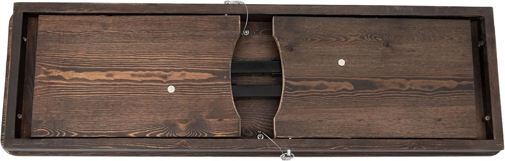 Taylor & Logan Ingles 40'' x 12'' Mahogany Solid Pine Fol...