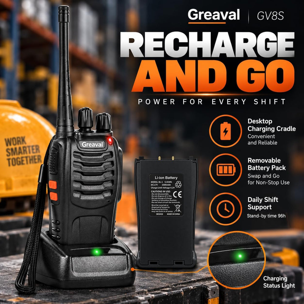 Walkie Talkies Long Range 10 Pack, Rechargeable 16 Channels 2 Way Radio