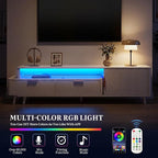 YITAHOME TV Stand for 100 Inch TVs with Power Outlet & LED Light, Fluted Entertainment Center with Storage Drawers & Cabinet, Modern Media Console for Living Room, White