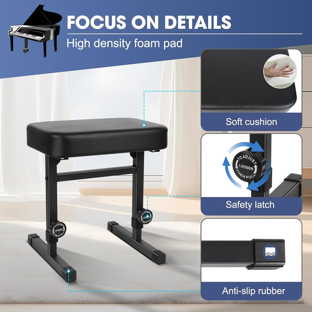 Ramzi Piano Bench Adjustable Height