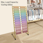 Scarf Organizer, Scarf Display Stand, 10 Tier Metal Scarf Holder Organizer, Floor-standing Scarf Rack for Commercial or Home, Hijab Stand RackTies Belt Pants Hanging Rack