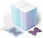 CATEARED Trabricks 2-in-1 Stackable Diamond Art Trays With Lids, Diamond Art Storage, Craft and Bead Storage Organizer & Line-Up, Box Package (Galaxy Blue, 20 piece Tray Kit)