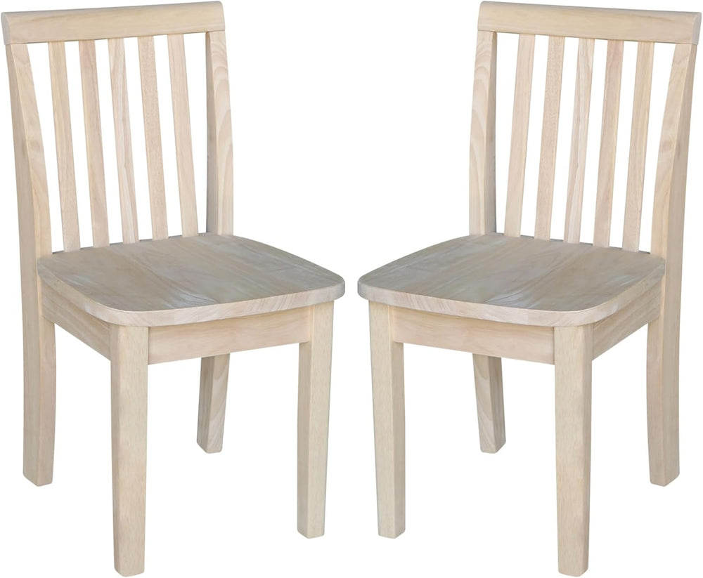 International Concepts Pair of Mission Juvenile Chairs, Unfinished