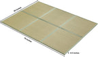 Natural Rush Grass Floor Tatami Mat,Queen, 79" x 59" x 0.5" | Japanese Portable Folding Firm Traditional Bed Mattress, Foldable Pad Futon,for Sleeping,Sitting,Yoga,Relaxing,Zen