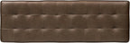 POLY & BARK Napa Luca Leather Bench in Cocoa Brown