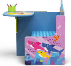Baby Shark Chair Desk with Storage Bin - Ideal for Arts & Crafts, Snack Time, Homeschooling, Homework & More by Delta Children