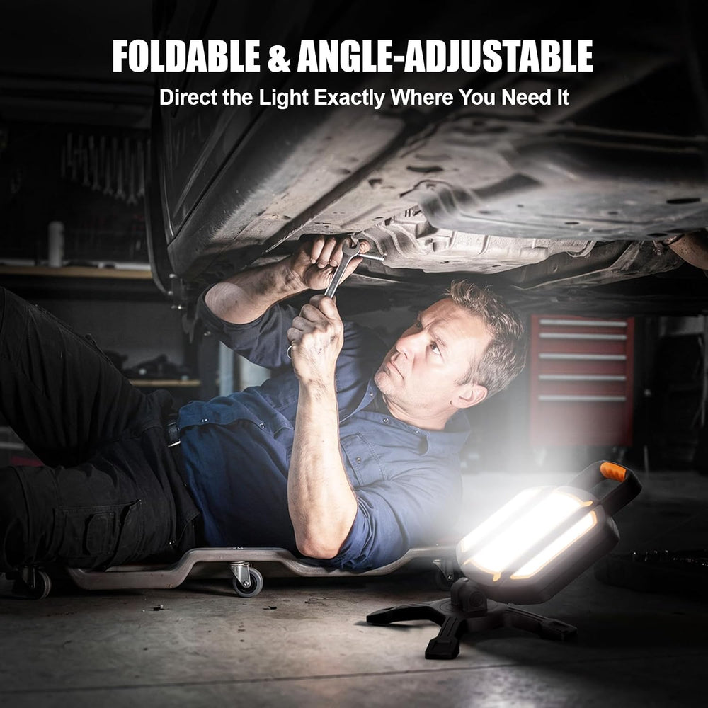 3000LM Rechargeable Work Light, Magnetic LED, Foldable & Portable