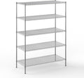 24" Deep x 54" Wide x 74" Height Wire Shelving Kit | 5-Tier | NSF Commercial Storage Rack Unit