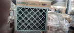 Solid Wood RTA Wine Bottle Rack Wall Cabinet with Lattice Panels - Wine Bottle Holder Storage for Bar, Pantry, or Dining Room and Kitchen(Jade Green, 24”W × 12”D × 30”H)