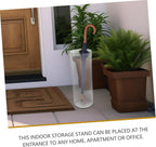 Clear Umbrella Storage Rack Transparent Pet Material Umbrella Holder for Entryway Stylish Home Decor Height