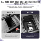 LUWU 2018-2026 Odyssey Center Console Organizer Compatible with 2018-2024 2025 2026 Odyssey Accessories Armrest Console Organizer Armrest Insert Tray Odyssey 2026 Accessories Black
