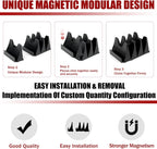 48PCS Magnetic Modular Wrench Organizer Wrench Holder - Wrenchs Tool Organizers for Tool Drawer Storage, Wrenchs Rack with Metric SAE Labels, Tool Storage Set Holder Festival for Mechanics