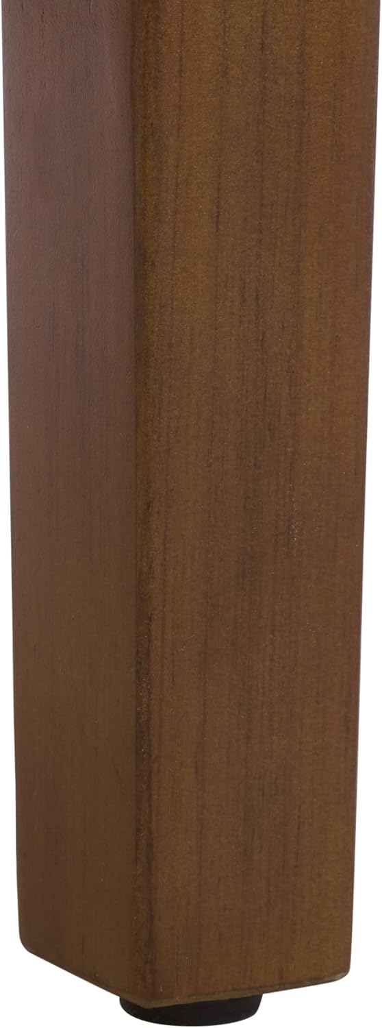 SAFAVIEH Home Collection - Raki End Table, Walnut Brown Square Accent Side Ta...
