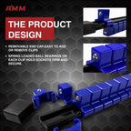 AMM 9-Piece Socket Organizer, 1/2 inch, 3/8 inch and 1/4 inch Drive ABS Tools-Blue Socket Holder,Heavy Duty Socket Racks, Premium Quality Socket Clip Rail Holder,The best tool trays in the garage