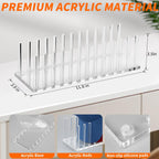 Kadolina Hat Organizer for Baseball Caps, Acrylic Hat Rack for 12 Baseball Caps, Hat Holder Display and Organizer for Closet, Tabletop, Dressing Table (Transparent)
