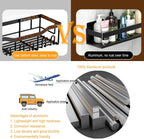 Shower Shelf 2 Pack - Bathroom Shower Shelf Rust-Proof Aluminum Adhesive Installation No Drilling Required, Suitable for Bathroom Storage and Home Decoration