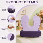 Sensory Chair for Kids, Squeeze & Rock, PU, Emotional Regulation & Focus | Calming Compression Rocker for Autism ADHD, Supportive High-Density Foam, Fit for Reading Corner, Playroom, Therapy Room