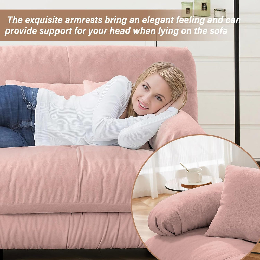 SoarFlash L Shaped Couches for Living Room, Small Sectional Sofa Set with Rev...