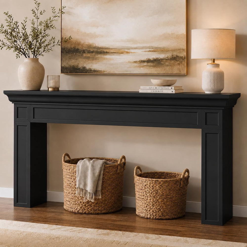 Loomie 63" Long Console Tables for Entryway, Modern Rectangular Sofa Tab...