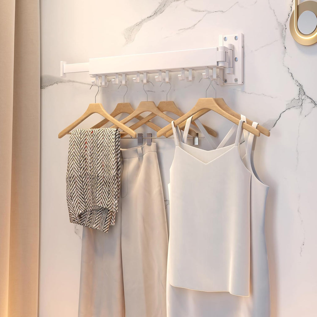 Drying Rack Clothing Wall Mounted,Clothes Drying Rack,Laundry Drying Rack,Collapsible Dying Racks for Laundry,Foldable Clothes Dryer Rack,Clothes Hanger Rack Wall Mount
