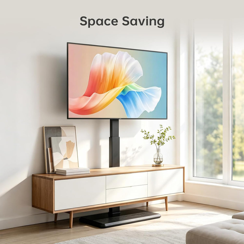 Universal Floor TV Stand for 32-75 Inch TVs up to 110 lbs | ±30° Swivel | Hei...
