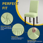 Chair Covers, Stretch Kitchen Chair Covers/Dining Room Chair Covers Set of 8, Removable Washable Dining Chair Slipcovers for Home, Hotel, Banquet