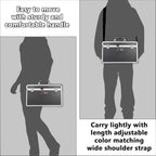 Storage Lock Box with Combination code, Lockable Medicine Storage Case, Empty First Aid Box, Security Lock Box, Multipurpose Lockbox for Home and Outdoor Use (Black, X-Large)
