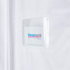 HANGERWORLD Kids Garment Bag, 30inch x 18inch White Breathable Clothes Cover for Baby Toddler and Child