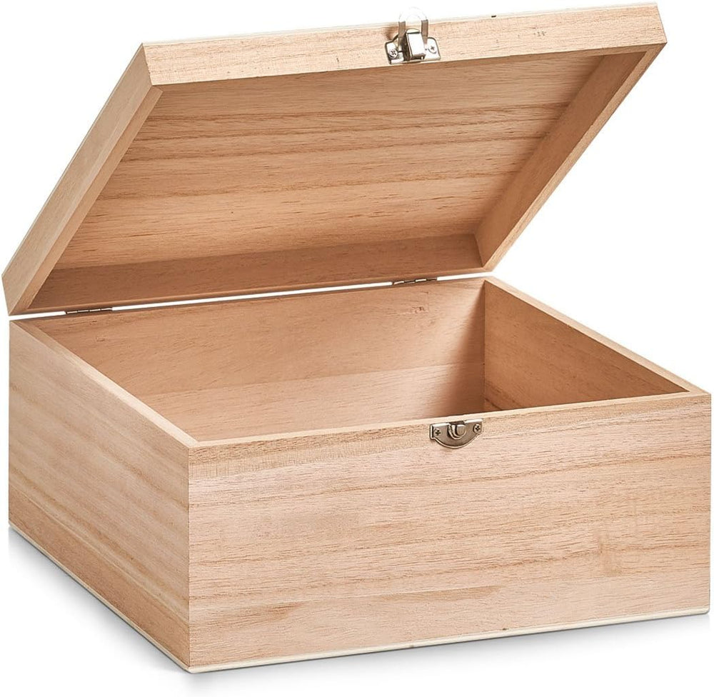 Zeller Storage Box, Brown, 26 x 26 x 12.5 cm