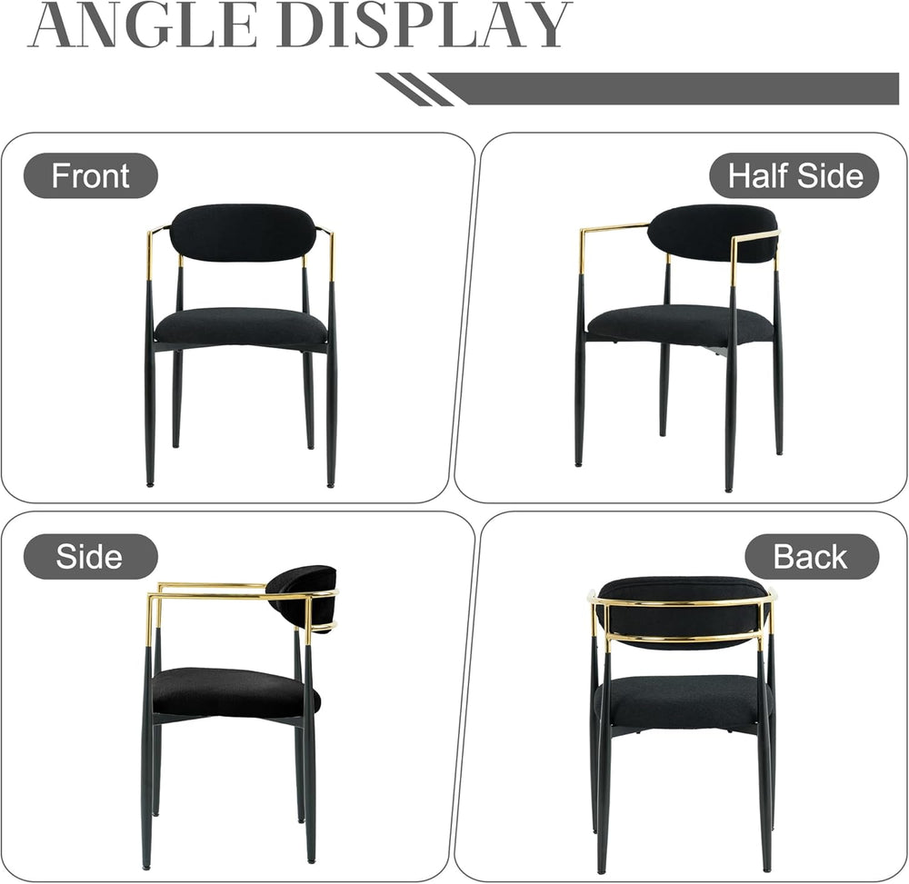 Baysitone Dining Chairs Set of 2 Mid-Century Modern Upholstered Boucle Dining...