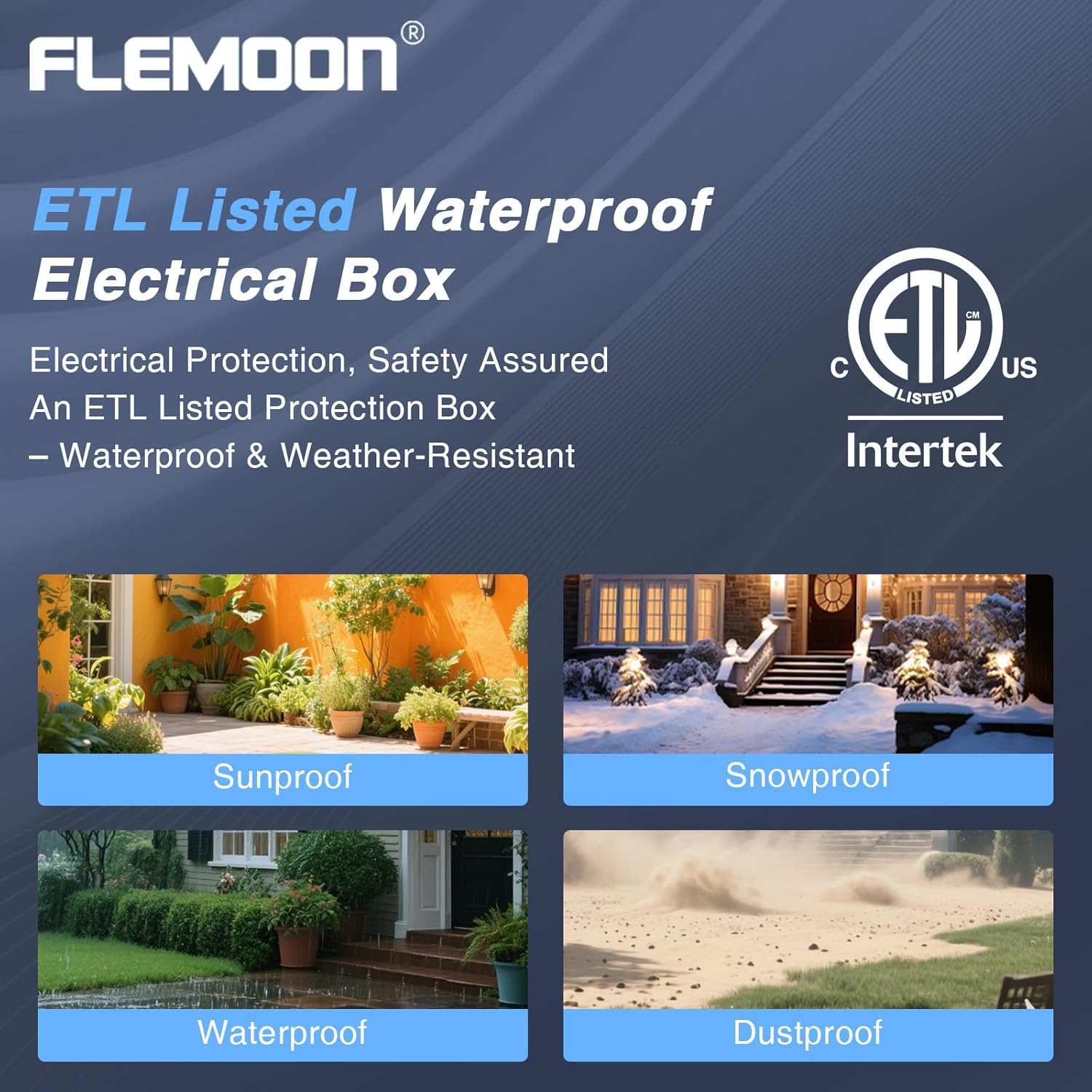 Flemoon [9 Pack] Outdoor Extension Cord Safety Cover, IPX4 Waterproof Connection Protector, Weatherproof Electrical Box for Outdoor Plug, Outlet, Holiday Light, Christmas Decorations, Green