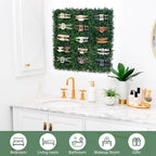 SNOWSTAR Green Grass Claw Clip Organizer Holder, 20x20 inch Hair Clip Stand for Women and Girls, Wall Decor Display