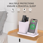 Desk Organizer with Phone Holder,White Multi-Functional Pencil Holder for Desk, Desk Organizers and Accessories for Office Art Supplies,Desk Phone Stand Charger for Desktop/Counter