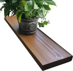 joelsantiques 48 Inch Wooden Floating Shelves for Wall - 48x8x2 in - Made of Natural Wood - Heavy Duty Rustic Wall Shelves for Bedroom - Perfect for Living Room, Kitchen - Medium Brown