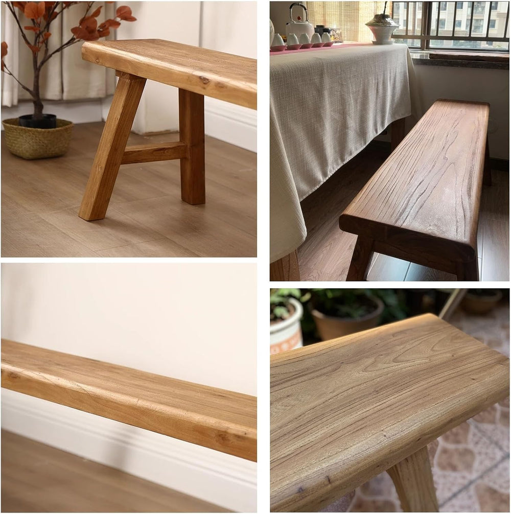 Rustic Farmhouse Narrow Entryway Bench Farmhouse Wooden Entryway Shoe Bench w...