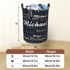 Custom Name Laundry Hamper, Personalized Laundry Baskets with Name for Boys Girls Women Men, Customized Collapsible Dirty Clothes Hamper Easy Storage Gifts for Bedroom Bathroom Living Room