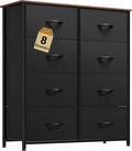 DWVO 8-Drawer Fabric Dresser, Furniture Storage Tower Cabinet, Organizer for Bedroom